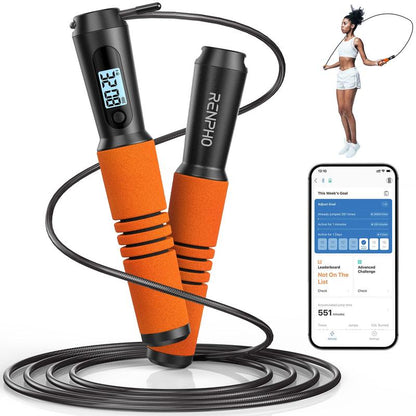 RENPHO Smart Jump Rope (Black)