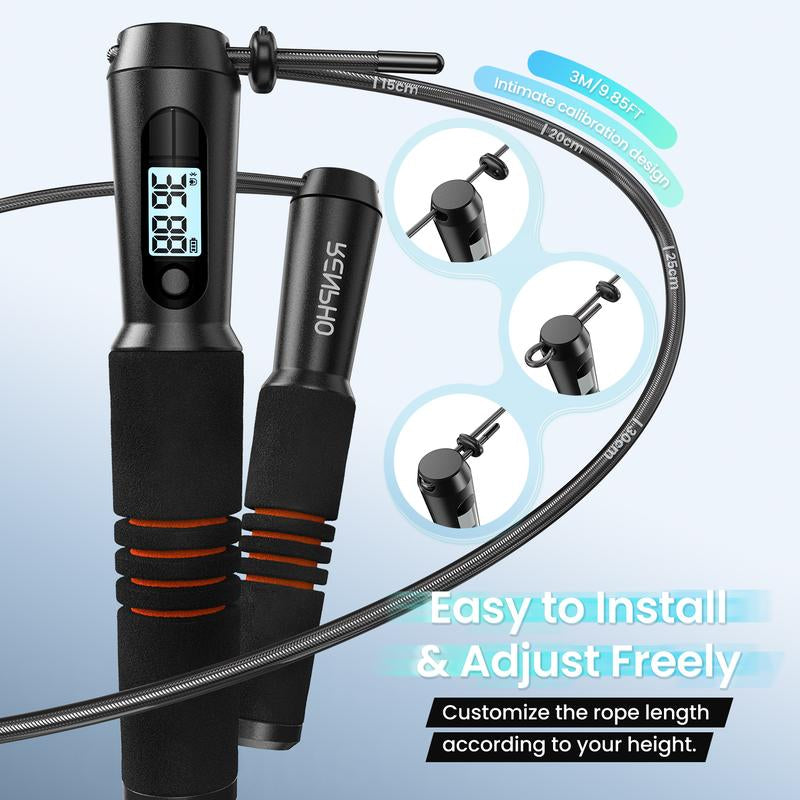 RENPHO Smart Jump Rope (Black)