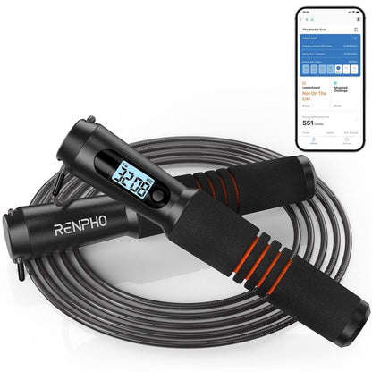 RENPHO Smart Jump Rope (Black)