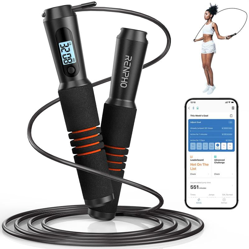 RENPHO Smart Jump Rope (Black)