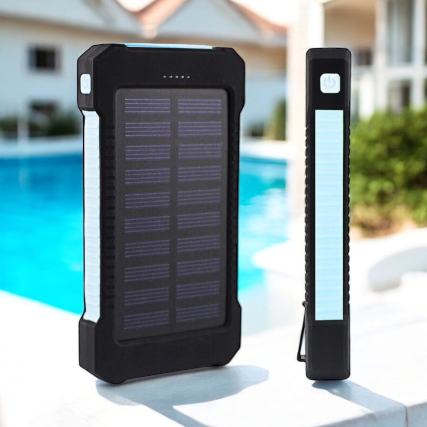 50000Mah Solar Power Bank Portable External Battery Dual USB Phone Charger