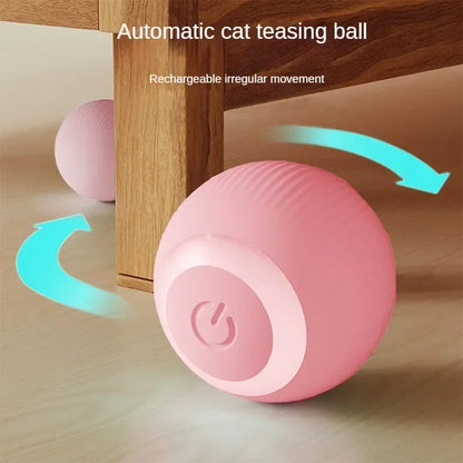 Automatic Moving Cat Toy Interactive Ball Rechargeable Rolling Electric Ball Home Pet Accessories Toys for Cats Products Garden