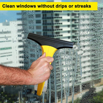 Rechargeable Window Vacuum Cleaner Wireless Window Glass Vacuum Cleaning Set Window Squeegee Vacuum for Windows Tiles Mirrors