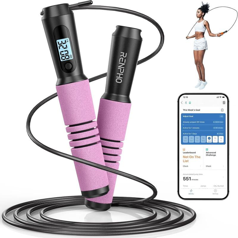 RENPHO Smart Jump Rope (Black)